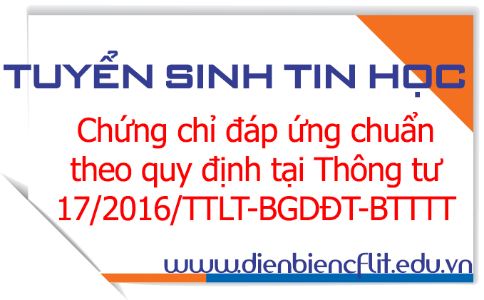 Thông báo đào tạo, bồi dưỡng và tổ chức thi cấp chứng chỉ Ứng dụng công nghệ thông tin theo quy định tại Thông tư liên tịch số 17/2016/TTLT-BGDĐT-BTTTT